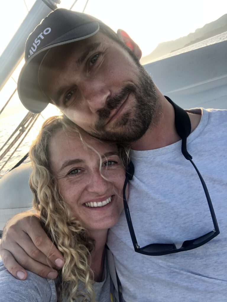 Anja und Jan an Bord
